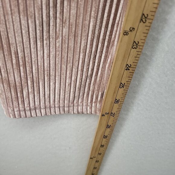 Shein Womens Pants Pink Small Boho Velour Straight Pockets Ladies - Picture 9 of 16